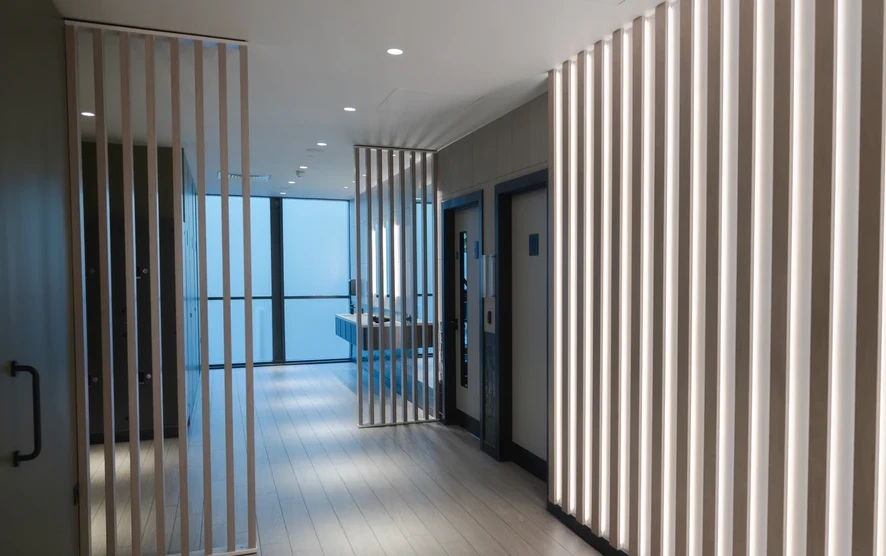Firelight Lighting: commercial corridor lighting