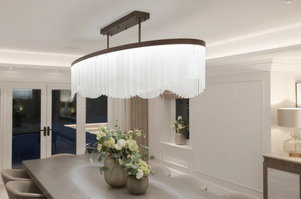 Firelight Lighting: sculptural chandelier close-up