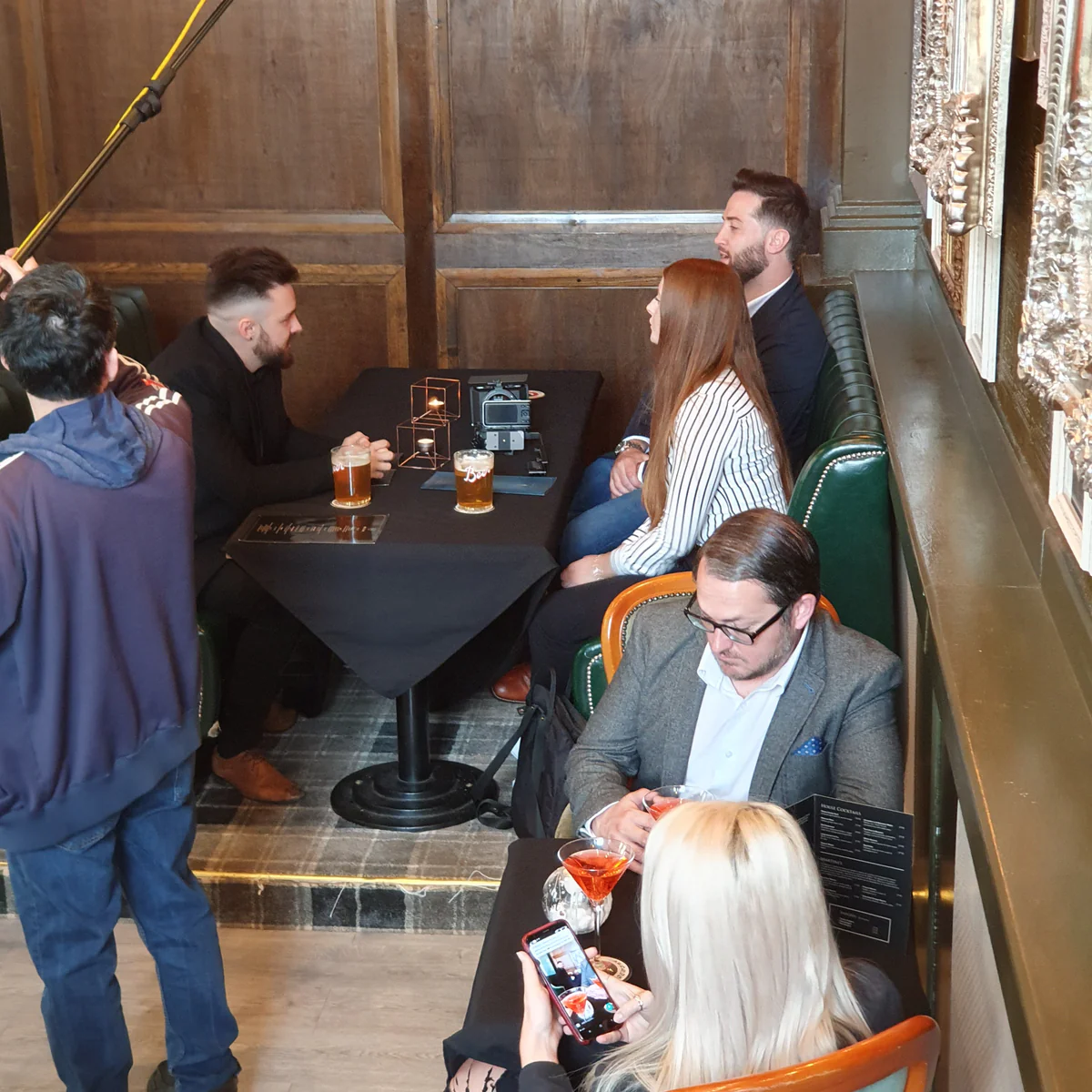 Behind the scenes at the Old Courts shoot